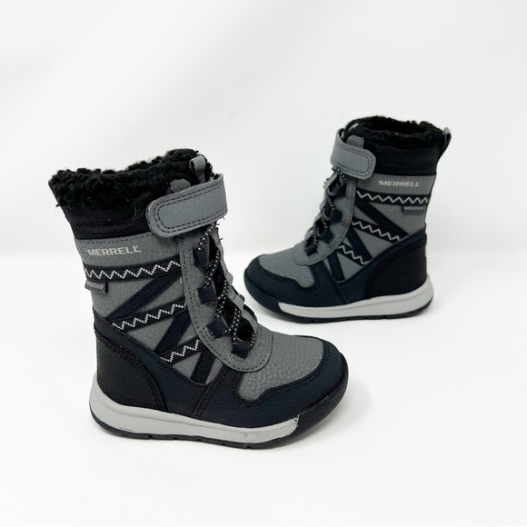 Merrell Kid's Snow Crush 2.0 Waterproof Boot Black/Grey Size 5 M Infant/Toddler - Picture 5 of 6
